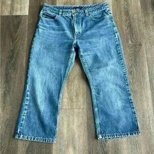 The Limited Blue Ankle Cropped Jeans